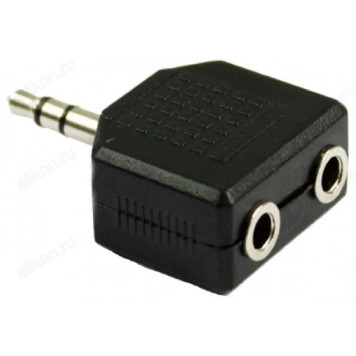Переходник Сигнал jack 3.5 мм F - 2*jack 3.5 мм M