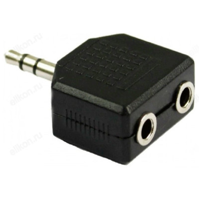 Переходник Сигнал jack 3.5 мм F - 2*jack 3.5 мм M
