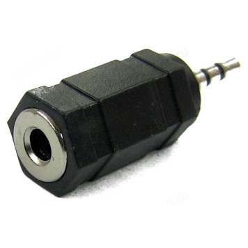 Переходник Сигнал jack 2.5 мм F - jack 3.5 мм M-1