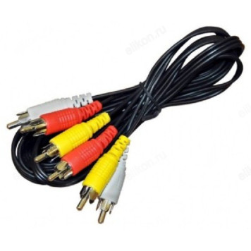 Аудиокабель соединительный Сигнал 3RCA F - 3RCA F