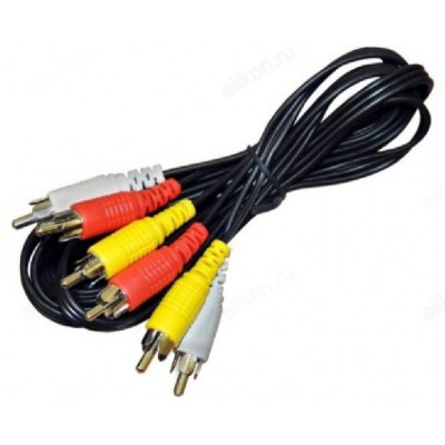 Аудиокабель соединительный Сигнал 3RCA F - 3RCA F