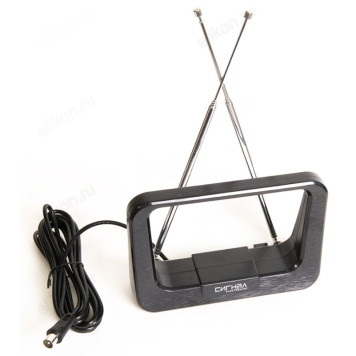 Антенна комнатная DVB-T2 и ДМВ+МВ активная Сигнал SAI-119-2