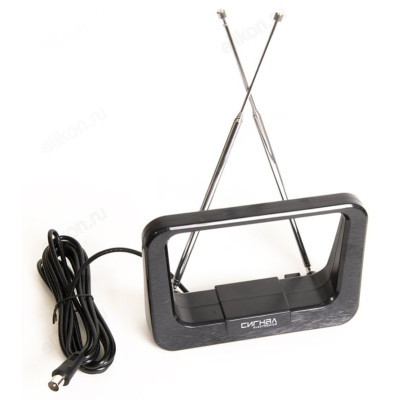 Антенна комнатная DVB-T2 и ДМВ+МВ активная Сигнал SAI-119-2