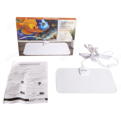 Антенна комнатная Сигнал SAI-450 DVB-T2 и ДМВ+МВ активная-4