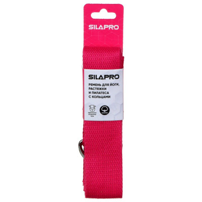 Ремень для йоги и пилатеса SILAPRO 093-011 180*3,8см-3