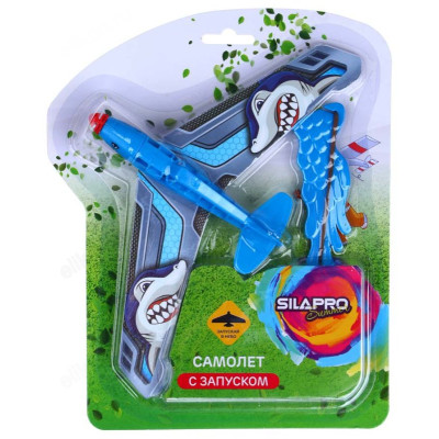 Игрушка самолет с запуском SILAPRO 134-228-5