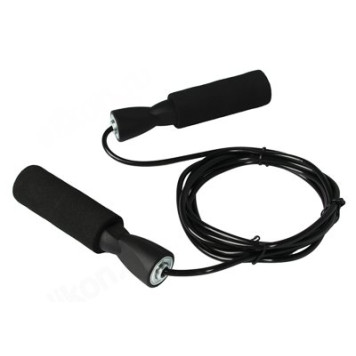 Скакалка SILAPRO 190-014 0,4см x 2,8м, рукоять 13см, ПВХ, ПП, EVA, 5 цветов