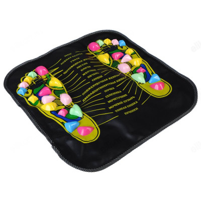 Массажер-коврик SilaPro, для ног с указанием акупунктурных точек, 35х35 см