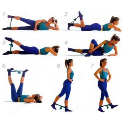 Лента эластичная для йоги и пилатеса SILAPRO 191-041 150*15*0,035см-4