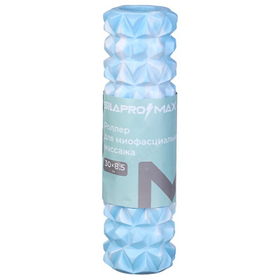 Ролик массажный SILAPRO 30x8,5см 192-036 сине-белый-3