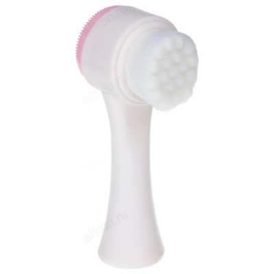 Массажер-щетка для умывния лица SilaPro, 13x4 см, силикон, пластик-1