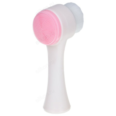 Массажер-щетка для умывния лица SilaPro, 13x4 см, силикон, пластик-2