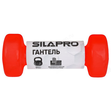 Гантель SILAPRO 197-008 с виниловым покрытием 3кг (+-100гр), металл