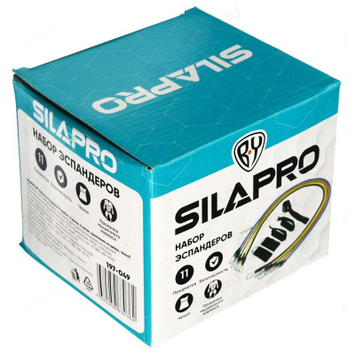 Эспандер SILAPRO BY 197-049 набор (5 трубок; 2 ручки; 2 петли; крепление на дверь; чехол)-4