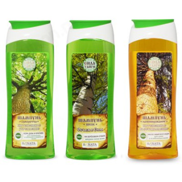 Шампунь-сыворотка для волос Сила тайги, интенсивное укрепление, 400 мл