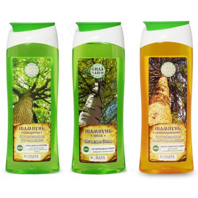 Шампунь-сыворотка для волос Сила тайги, интенсивное укрепление, 400 мл