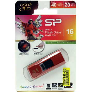 Память USB 16 GB Silicon Power Blаze B50