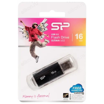 Память USB 16 GB Silicon Power Ultima -II black