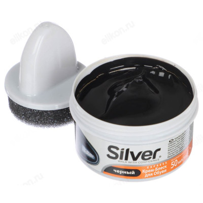 Крем-блеск для обуви SILVER 459-112 черн.-2