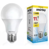 Лампа светодиодная LED E27 A60 11W 3K Smartbuy (SBL-A60-11-30K-E27-A) Лампа светодиодная LED E27 A60 11W 3K Smartbuy (SBL-A60-11-30K-E27-A)