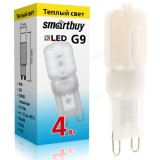 Лампа светодиодная LED G9 4W 3K Smartbuy
