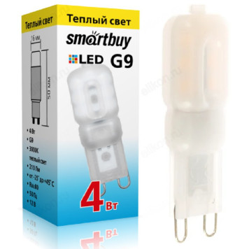 Лампа светодиодная LED G9 4W 30K Smartbuy
