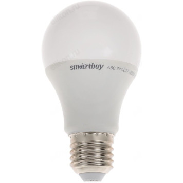 Лампа светодиодная LED E27 A60 7W 30K Smartbuy-1