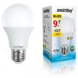 Лампа светодиодная LED E27 A60 9W 3K Smartbuy (SBL-A60-09-30K-E27-N)
