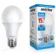 Лампа светодиодная LED E27 A60 15W 60K Smartbuy