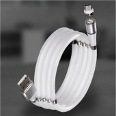 Кабель USB - micro USB 1м 3А SmartBuy (ik-12mag) магнит, самосворачивающийся Кабель USB - micro USB 1м 3А SmartBuy (ik-12mag) магнит, самосворачивающийся