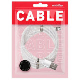 Кабель USB - micro USB 1м 3А SmartBuy (ik-12mag-s) магнит, самосворачивающийся, отсоединяющ. наконеч