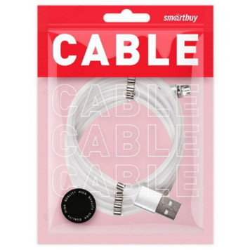 Кабель USB - micro USB 1м 3А SmartBuy (ik-12mag-s) магнит, самосворачивающийся, отсоединяющ. наконеч