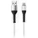 Кабель USB - micro USB 1м SmartBuy (iK-12sp white)/100 спиральный