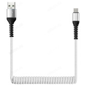 Кабель USB - micro USB 1м SmartBuy (iK-12sp white)/100 спиральный Кабель USB - micro USB 1м SmartBuy (iK-12sp white)/100 спиральный