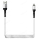 Кабель USB - micro USB 1м SmartBuy (iK-12sp white)/100 спиральный