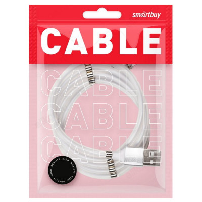 Кабель USB - 8pin 1м SmartBuy (iK-512mag-s) магнитный, самосворачивающийся,отсоединяющийся наконеч