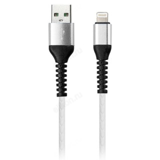 Кабель USB - 8pin 1м SmartBuy SPIRAL (iK-512spbox) white-1