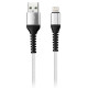 Кабель USB - 8pin 1м SmartBuy SPIRAL (iK-512spbox) white