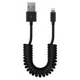 Кабель USB - 8pin 1м SmartBuy (iK-512sp black)/500 спиральный