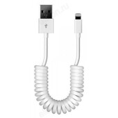 Кабель USB - 8pin 1м SmartBuy (iK-512sp white) спиральный Кабель USB - 8pin 1м SmartBuy (iK-512sp white) спиральный