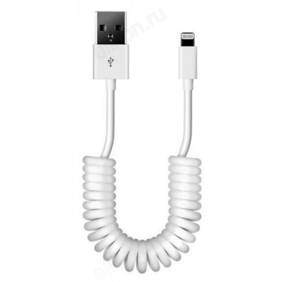 Кабель USB - 8pin 1м SmartBuy (iK-512sp white) спиральный