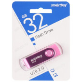 Память USB 32GB SmartBuy Twist Pink (SB032GB2TWP) Память USB 32GB SmartBuy Twist Pink (SB032GB2TWP)