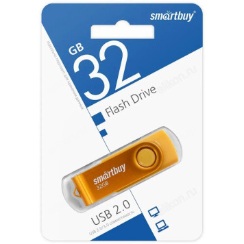 Память USB 32GB SmartBuy Twist Yellow (SB032GB2TWY)
