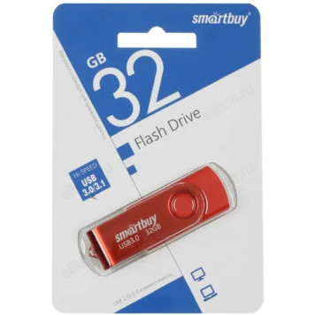 Память USB 32GB SmartBuy Twist Red (SB032GB3TWR)