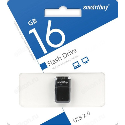 Память USB  16GB SmartBuy ART Black (SB16GBAK)-1