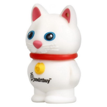 Память USB  32GB SmartBuy Котенок Белый (SB32GBCatW)