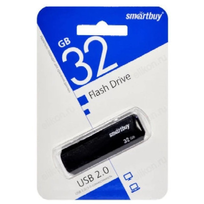 Память USB 32GB SmartBuy CLUE Black (SB32GBCLU-K)