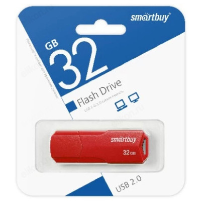 Память USB 32GB SmartBuy CLUE Red (SB32GBCLU-R)