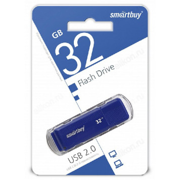 Память USB  32GB SmartBuy Dock Blue  (SB32GBDK-B)