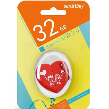 Память USB  32GB SmartBuy Сердце (SB32GBHeart)-1